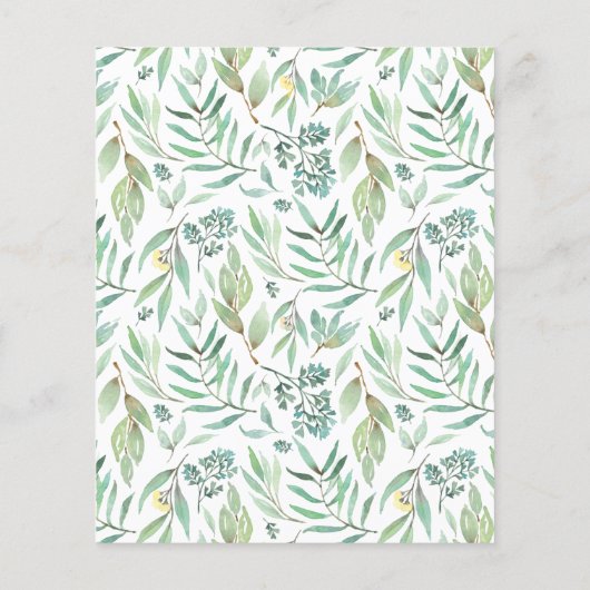 Woodland Baby shower per postbudget uitnodiging (Achterkant)