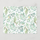 Woodland Baby shower per postbudget uitnodiging (Achterkant)