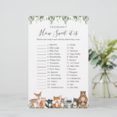 Woodland Baby shower Pregnancy Hoe zoet het is (Staand voorkant)