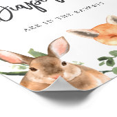 Woodland Baby shower Raad eens hoeveel Poster er m (Hoek)