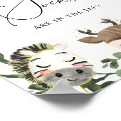 Woodland Baby shower raad hoeveel SOCTSCHOKKEN Poster (Hoek)