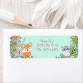 Woodland Baby shower Return Address Labels (Insitu)