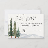 Woodland Baby shower RSVP-kaart RSVP Kaartje (Voorkant)