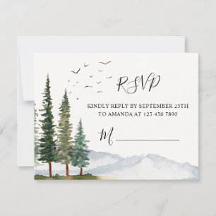 Woodland Baby shower RSVP-kaart RSVP Kaartje