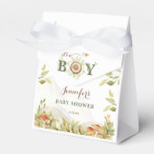 Woodland Baby shower Rustic Mushrooms Greenery Boy Bedankdoosjes (Voorkant Zijde)