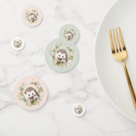 Woodland Baby shower, Schattigee egel Confetti