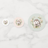 Woodland Baby shower, Schattigee egel Confetti (Voorkanten)