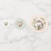 Woodland Baby shower, Schattigee egel Confetti (Achterkanten)