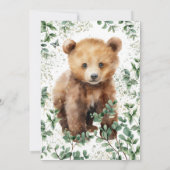 Woodland Baby shower serie 01 Kaart (Achterkant)