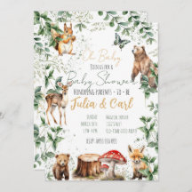 Woodland Baby shower serie 01