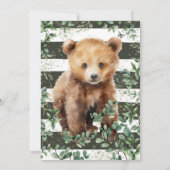 Woodland Baby Shower serie 02  Kaart (Achterkant)