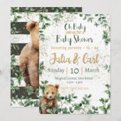 Woodland Baby Shower serie 02  Kaart (Voorkant / Achterkant)