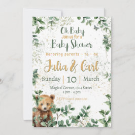 Woodland Baby Shower serie 02  Kaart