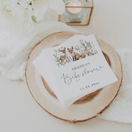 Woodland baby shower servet