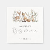 Woodland baby shower servet (Voorkant)