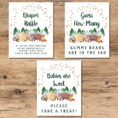 Woodland Baby shower Spelletjes Favorieten Poster Muurkunst Sets