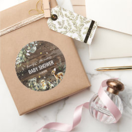 Woodland Baby shower Sticker