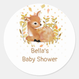Woodland Baby shower Stickers