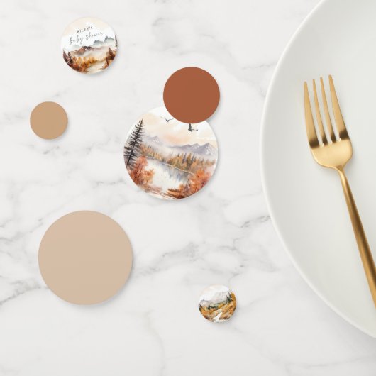 Woodland Baby shower Tafel Confetti Rustiek Bos (Groep)