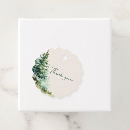 Woodland Baby Shower Thank You Bedankjes Labels (In situ)