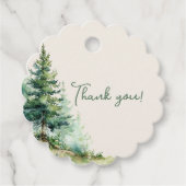 Woodland Baby Shower Thank You Bedankjes Labels (Voorkant)