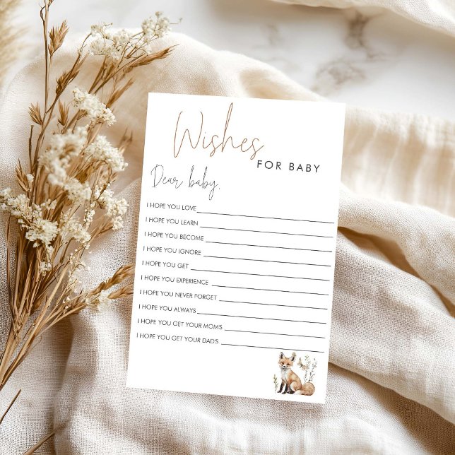 Woodland baby shower wenst voor baby (Creator heeft geüpload)