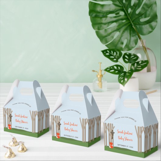 Woodland Baby's Baby shower Favor Box Bedankdoosjes (Meervoudige)