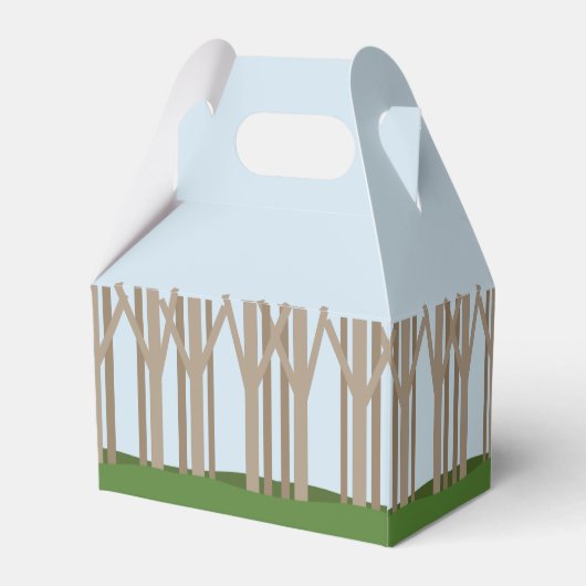 Woodland Baby's Baby shower Favor Box Bedankdoosjes (Achterkant)