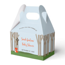 Woodland Baby's Baby shower Favor Box