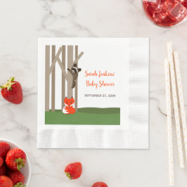 Woodland Baby's Baby shower Servet