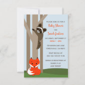 Woodland Baby's Baby shower Uitnodiging (Voorkant)