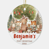 Woodland Baby's eerste kerstcadeau voor Ornament (Links)