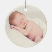 Woodland Baby's eerste kerstcadeau voor Ornament (Achterkant)