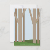 Woodland Baby's Kleine Verjaardag Uitnodiging (Achterkant)