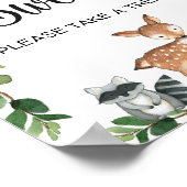 Woodland Baby's zijn zoete Baby showers gebarsten Poster (Hoek)