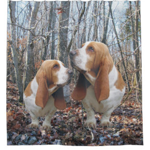 Woodland Basset Hound Douchegordijn