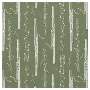Woodland Bassoon (groen) Stof