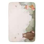  Woodland Bear and Fox Nursery Mat (Voorkant Verticaal)