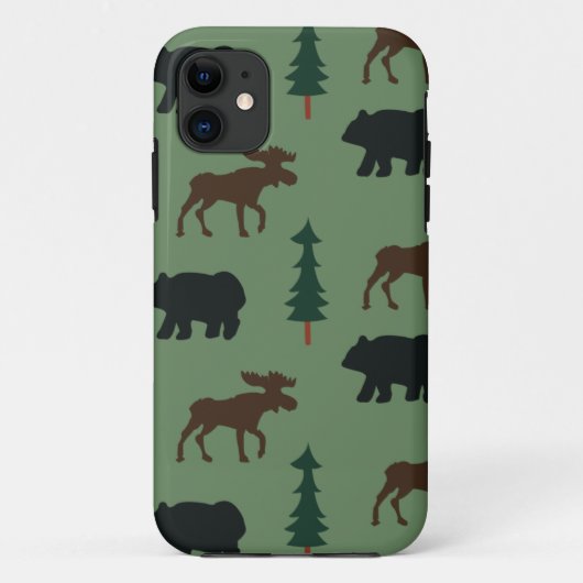 Woodland Bear Moose iPhone 5 Casemate Hoes (Achterkant)