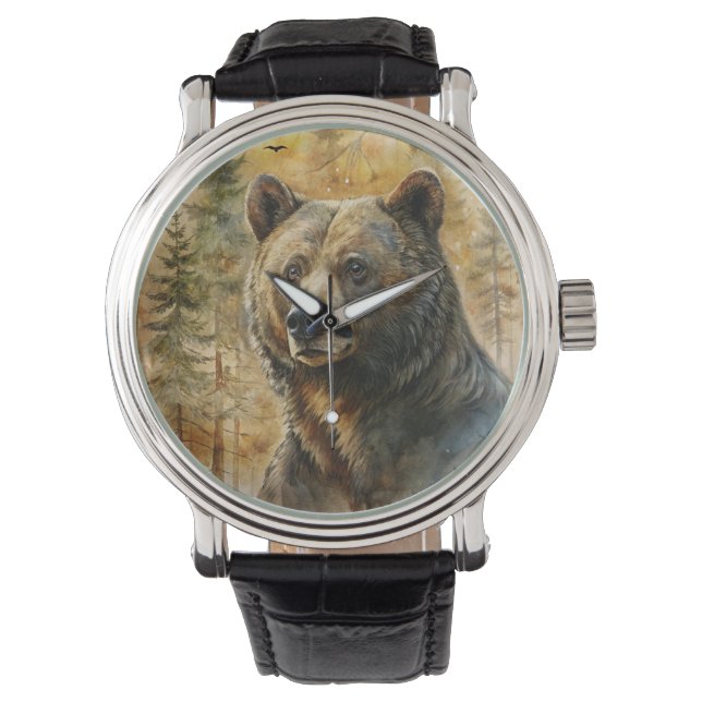 Woodland Bear Watch Horloge (Voorkant)
