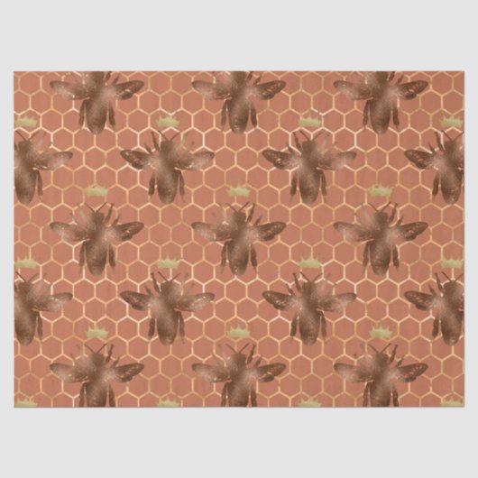 Woodland Bee Serie Ontwerp 20 Tissue Papier (Voorkant)