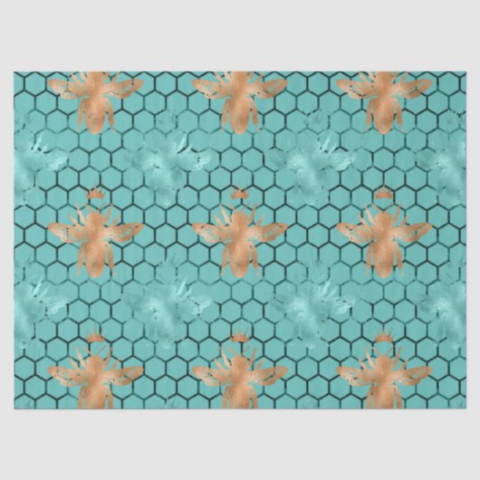 Woodland Bee Series Design 22 Vloeipapier Tissuepapier (Voorkant)
