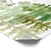 Woodland Beer 1st Birthday Milestone Sign Poster (Hoek)