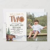 Woodland Beer 2e verjaardag Boys Kaart (Voorkant)