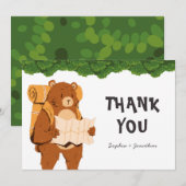 Woodland Beer Adventure Hartelijk dank Kaart (Voorkant / Achterkant)