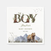 Woodland Beer Adventure Moss Green Oh Boy Servet (Voorkant)