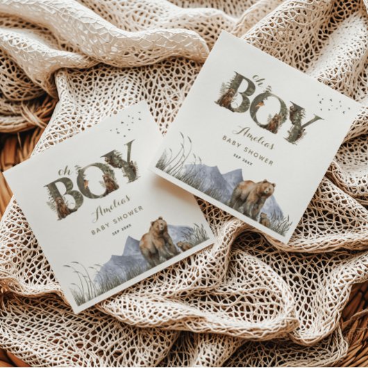 Woodland Beer Adventure Moss Green Oh Boy Servet