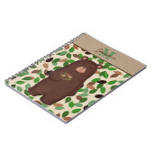 Woodland Beer Autumn Leaves Personalized Notitieboek (Linkerzijde)
