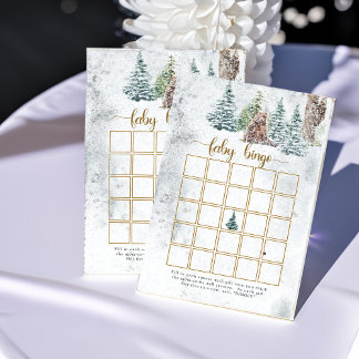 Woodland beer baby shower bingogame