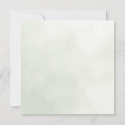 Woodland Beer Baby shower dank u kaart (Achterkant)